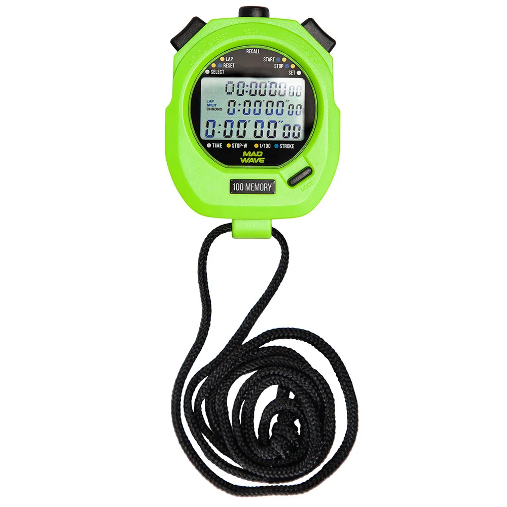 Madwave Sw-100 Memory Stoppuhr unisex, Green, One Size