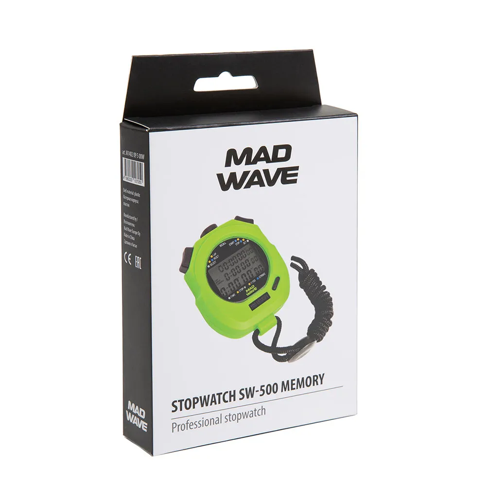 Madwave Sw-500 Memory Stoppuhr unisex, Green, One Size