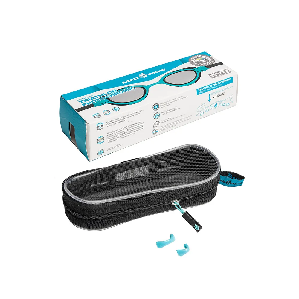 Madwave Triathlon Photochromic Schwimmbrille, Azure, One Size Madwave Triathlon Photochromic Schwimmbrille, Azure, One Size
