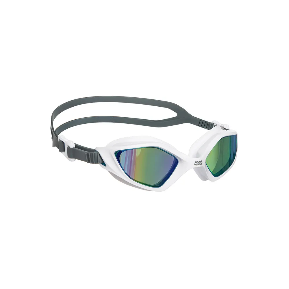 Madwave Viper Rainbow Schwimmbrille Mit Spiegelglas, White, One Size Madwave Viper Rainbow Schwimmbrille Mit Spiegelglas, White, One Size