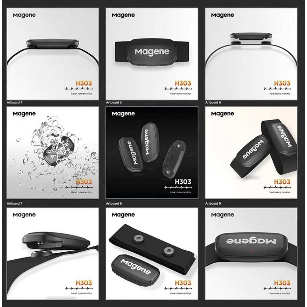 Magene H303 Pulssensor, Black Magene H303 Pulssensor, Black