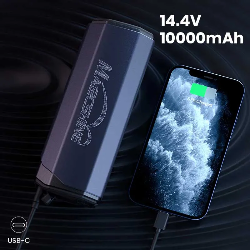 MagicShine Mj-6398 10000mah 14.4v Rechargeable Batterie, Black, One Size MagicShine Mj-6398 10000mah 14.4v Rechargeable Batterie, Black, One Size