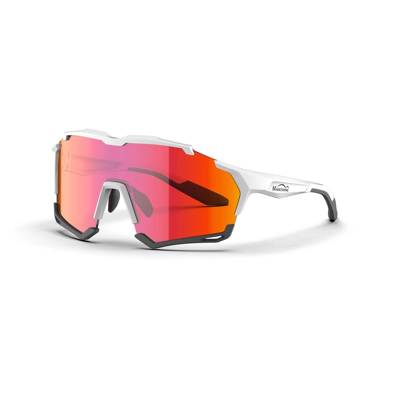 MagicShine Photochromatische Sonnenbrille Versatiler - VS002CB Unisex, weiß, TU