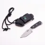 Magnum Straight Messer, Black, One Size