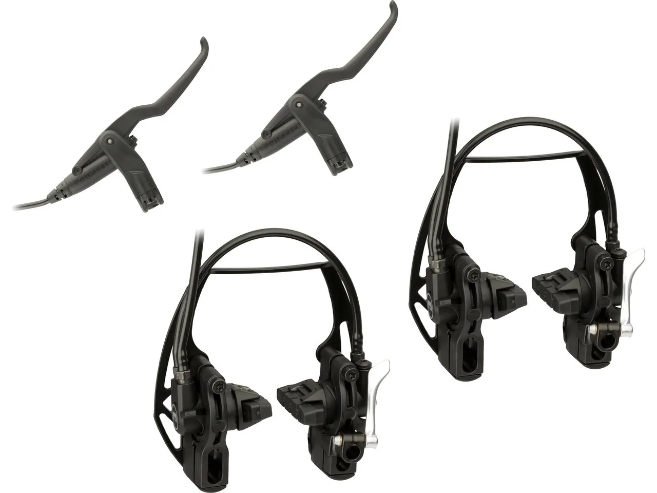 Magura HS 11 Easy Mount v+h Set Felgenbremse, Schwarz, 3 Finger Magura HS 11 Easy Mount v+h Set Felgenbremse, Schwarz, 3 Finger