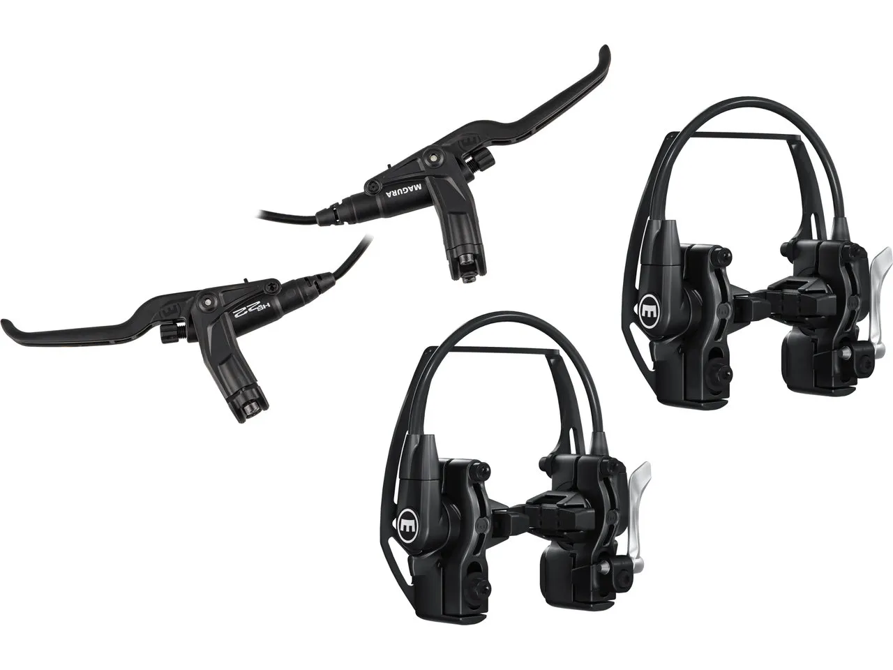 Magura HS 22 Easy Mount v+h Set Felgenbremse, Schwarz, 3 Finger Magura HS 22 Easy Mount v+h Set Felgenbremse, Schwarz, 3 Finger