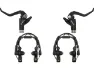 Magura HS 33 R v+h Set Felgenbremse, Schwarz, 2 Finger