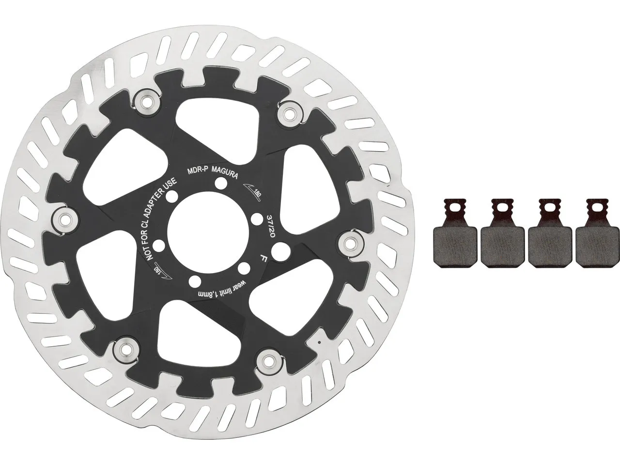 Magura MDR-P Bremsscheiben und Belag Kit 6-Loch, Grau, 180mm Magura MDR-P Bremsscheiben und Belag Kit 6-Loch, Grau, 180mm