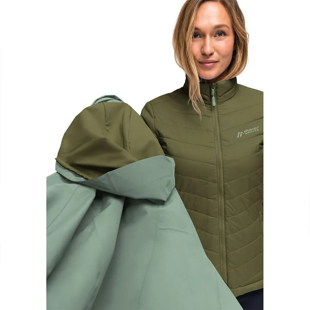 Maier Sports Lisbon 3in1 Jacke, Luscious moss / green goose, Regular Maier Sports Lisbon 3in1 Jacke, Luscious moss / green goose, Regular