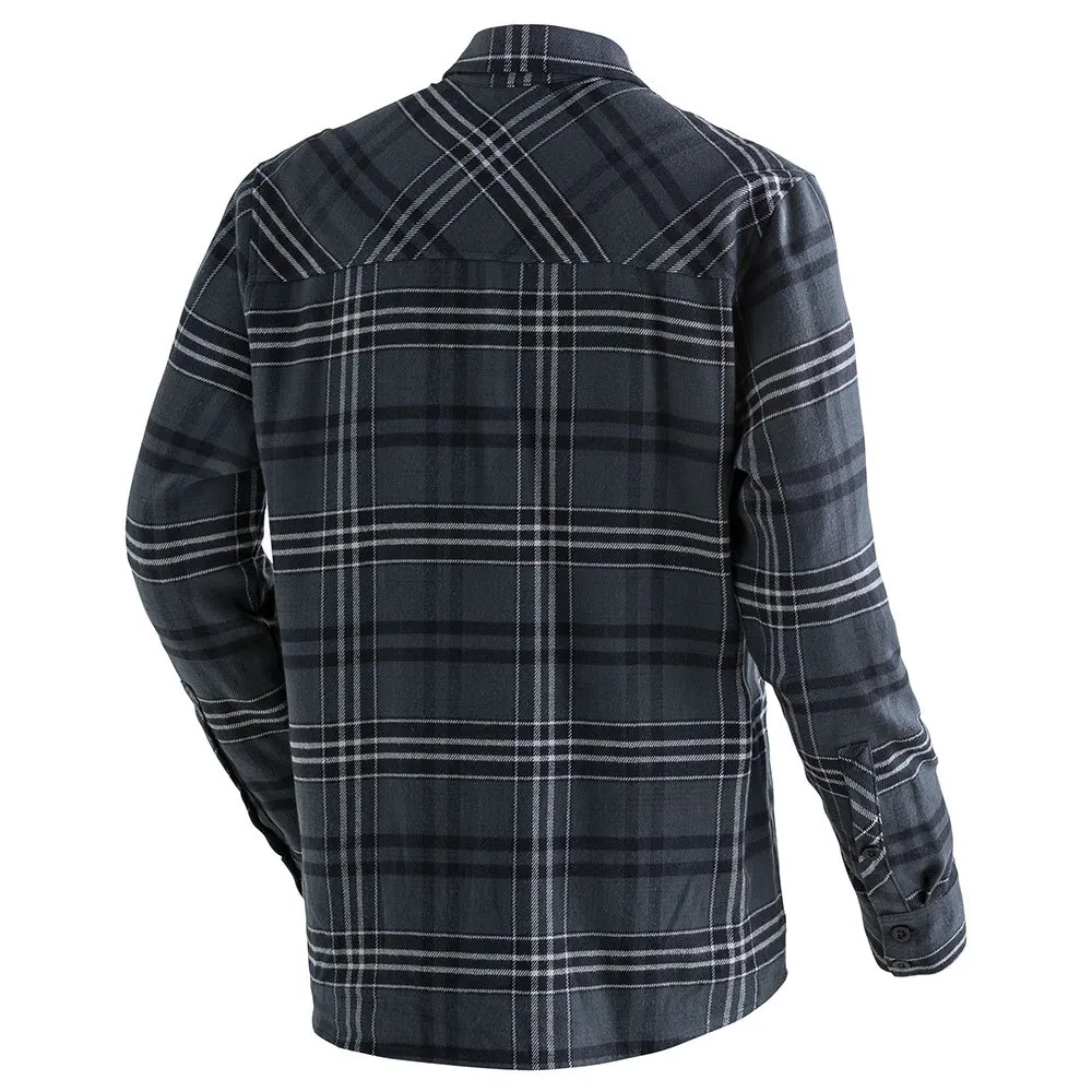 Maier Sports Predeal M Langarmhemd, Grey check, Regular Maier Sports Predeal M Langarmhemd, Grey check, Regular
