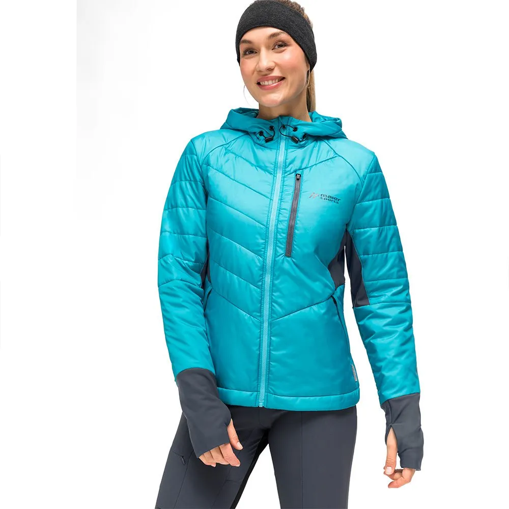 Maier Sports Sirkos Wool W Jacke, Tealpop / ombre bl Maier Sports Sirkos Wool W Jacke, Tealpop / ombre bl