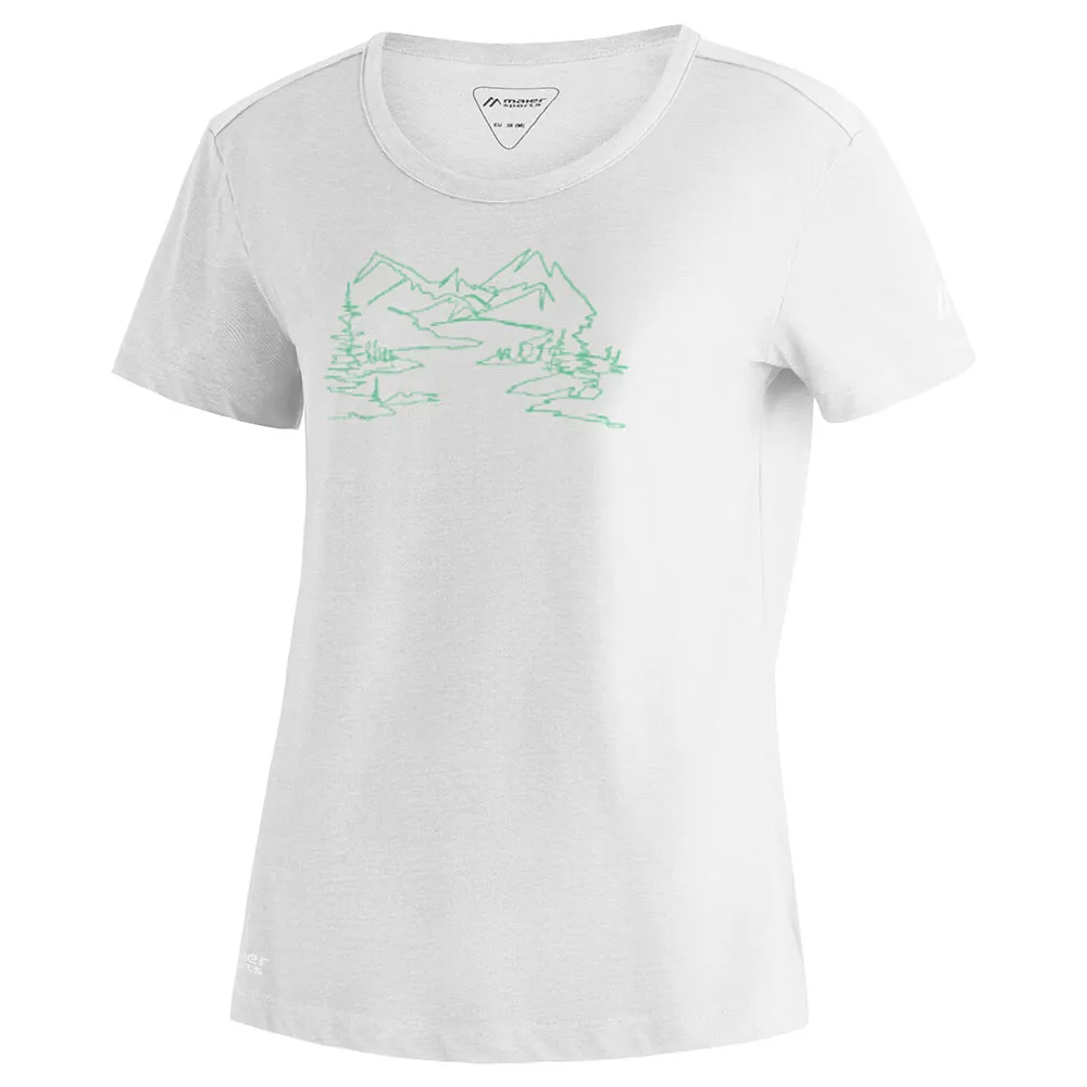 Maier Sports Thuja Kurzarm-t-shirt, White Maier Sports Thuja Kurzarm-t-shirt, White