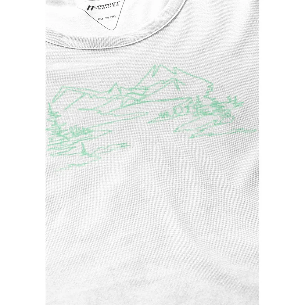 Maier Sports Thuja Kurzarm-t-shirt, White Maier Sports Thuja Kurzarm-t-shirt, White