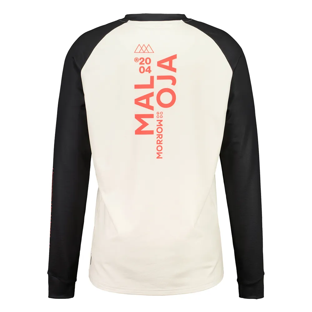 Maloja Gaderm Langarm-trikot, Glacier milk multi, M
