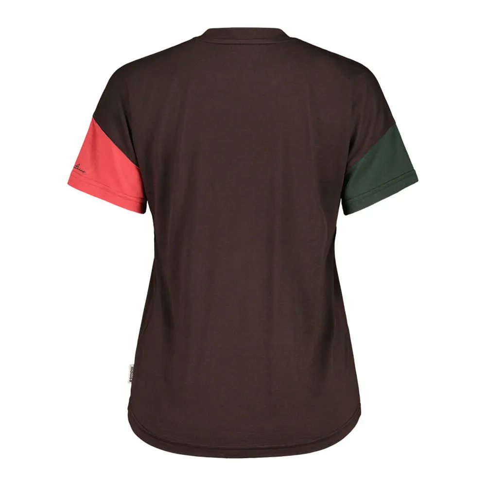 Maloja Hongarm Kurzarm-t-shirt, Chocolate multi Maloja Hongarm Kurzarm-t-shirt, Chocolate multi