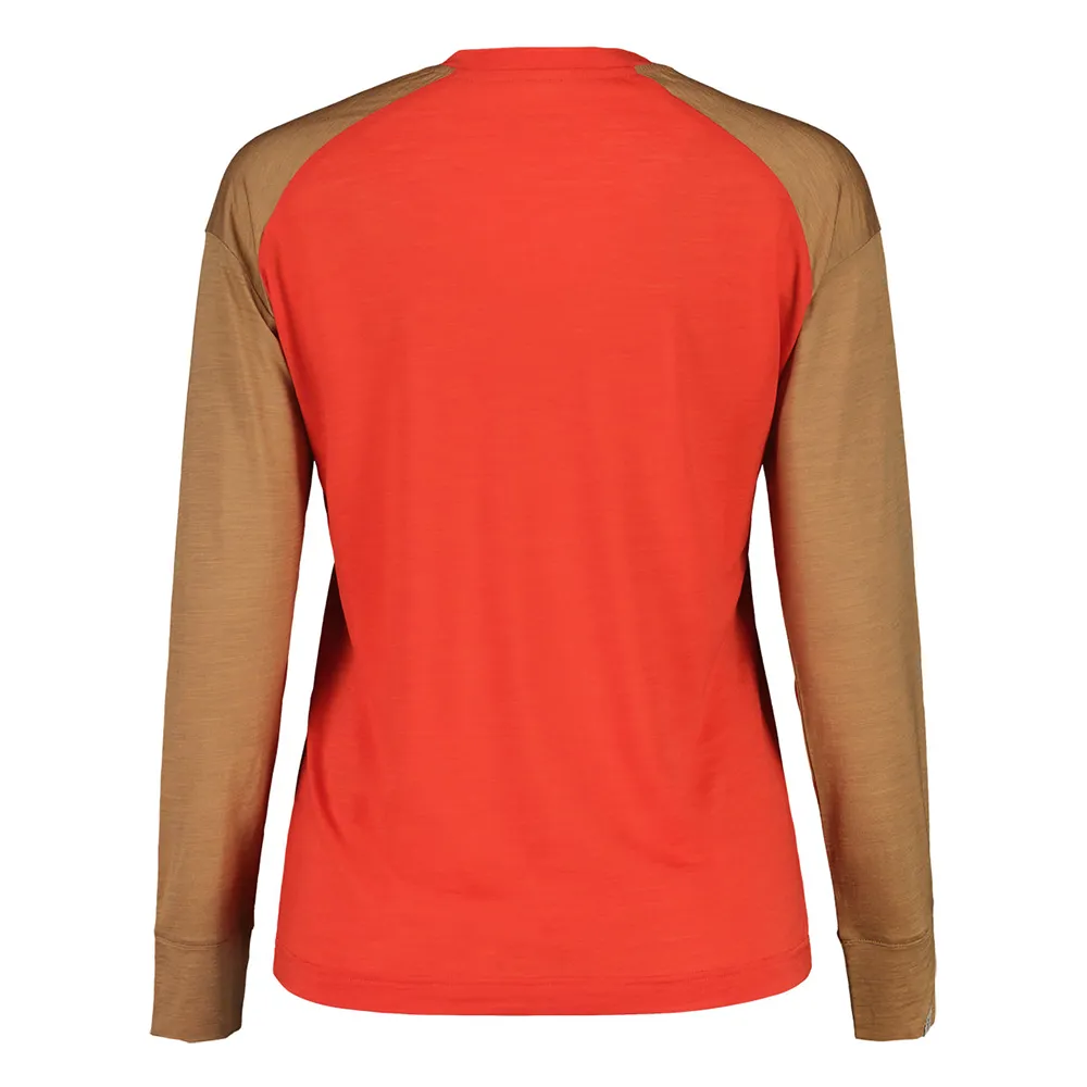 Maloja Lixibergm Langarm-t-shirt, Bright cranberry multi Maloja Lixibergm Langarm-t-shirt, Bright cranberry multi