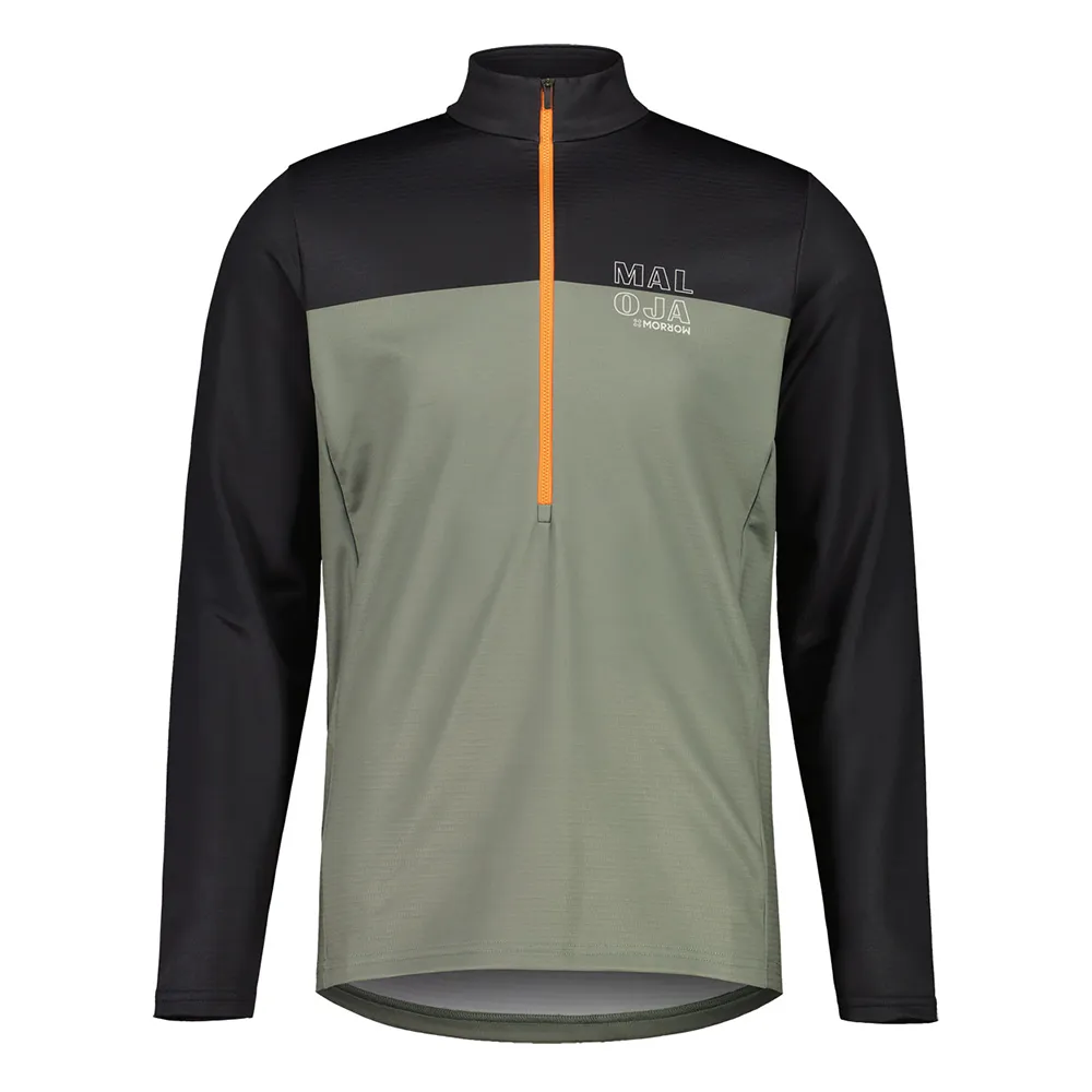 Maloja Predelum Fleece Mit Halbem Reißverschluss, Frosty green multi Maloja Predelum Fleece Mit Halbem Reißverschluss, Frosty green multi