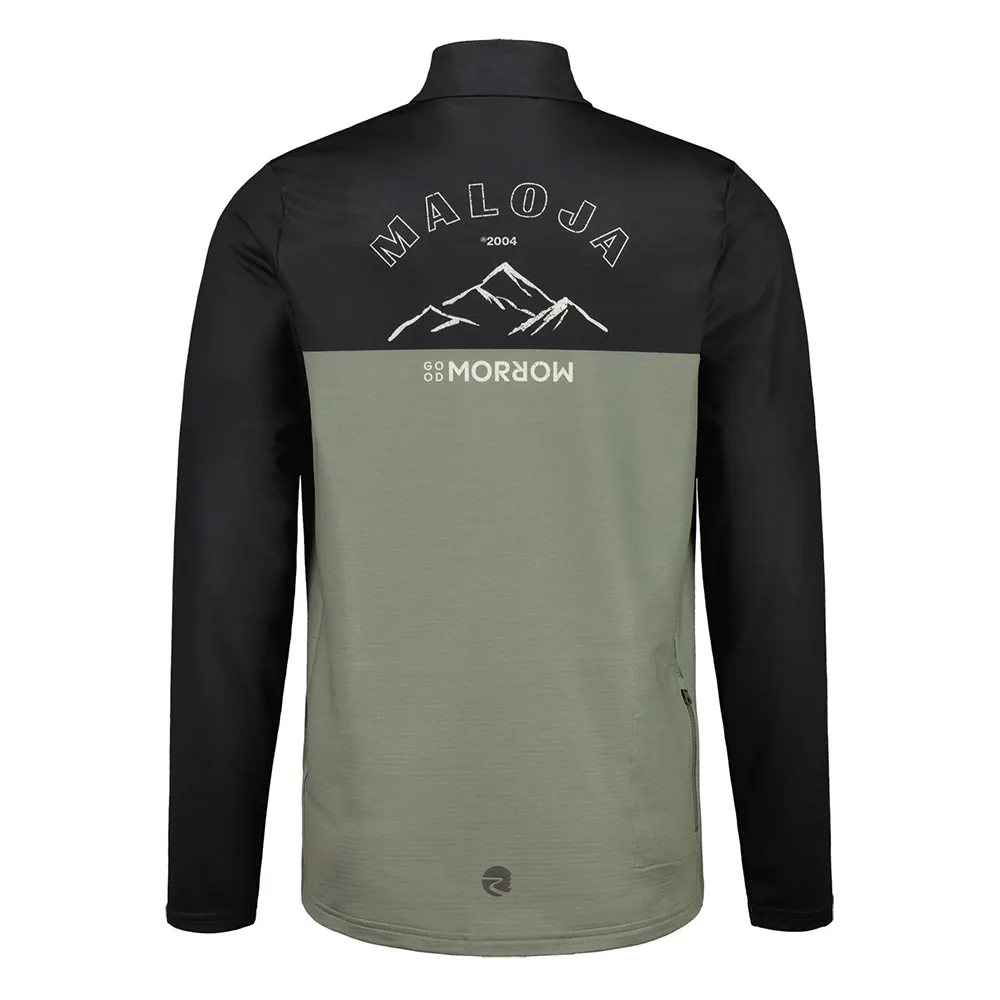 Maloja Predelum Fleece Mit Halbem Reißverschluss, Frosty green multi Maloja Predelum Fleece Mit Halbem Reißverschluss, Frosty green multi