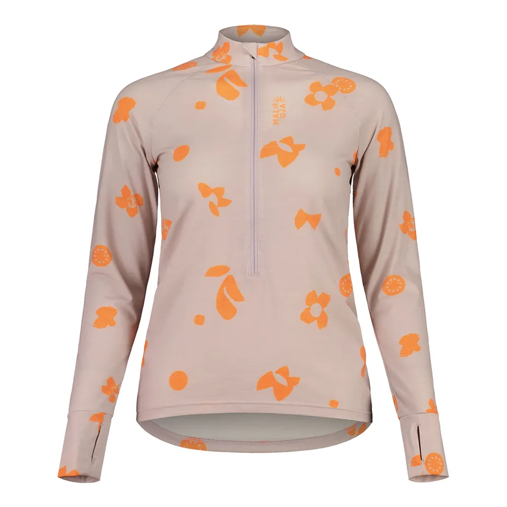 Maloja Traunseem Fleece Mit Halbem Reißverschluss, Orchid sundry Maloja Traunseem Fleece Mit Halbem Reißverschluss, Orchid sundry