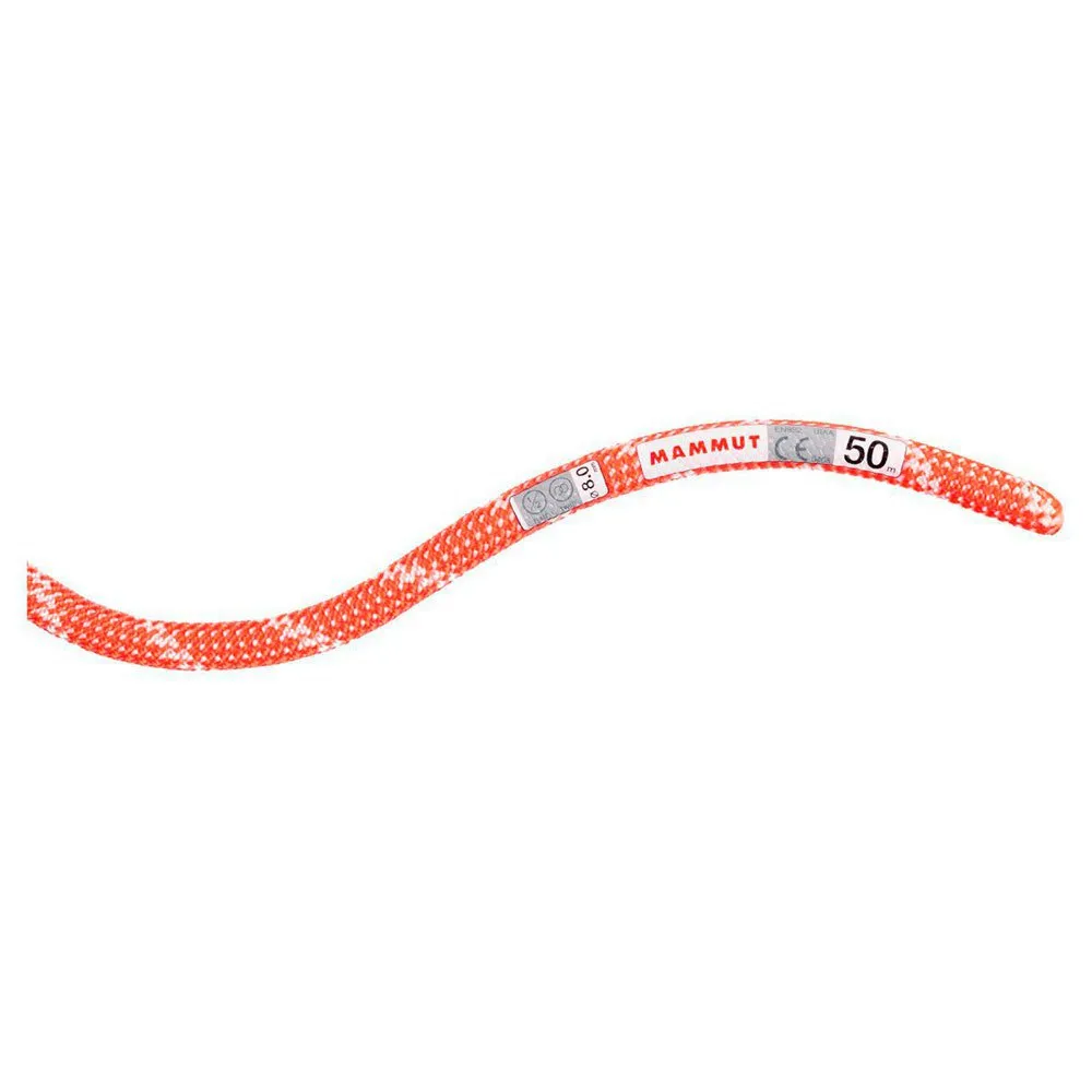 Mammut Alpine Classic 8.0 Mm Seil, Classic standard. orange / white, 50m Mammut Alpine Classic 8.0 Mm Seil, Classic standard. orange / white, 50m
