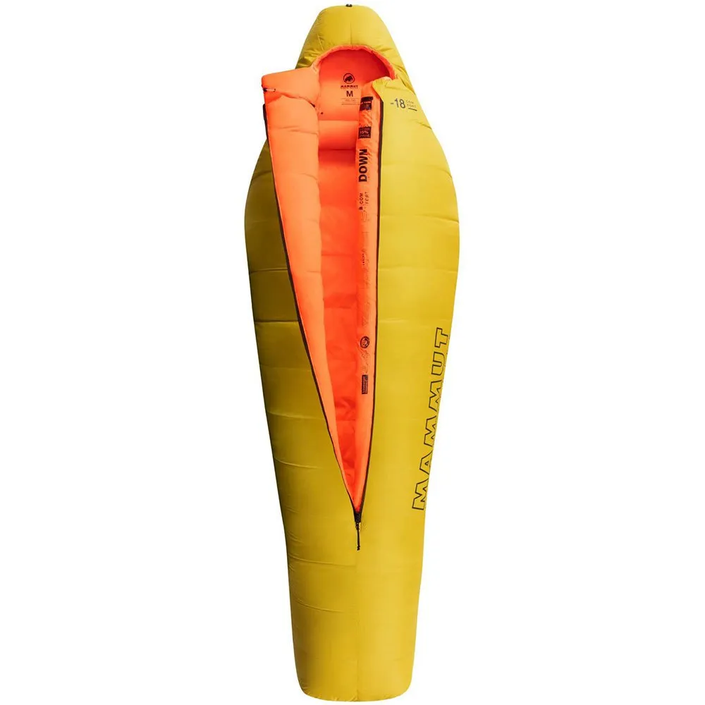 Mammut Comfort Down -18ºc Schlafsack, Dandelion, Central Zipper Mammut Comfort Down -18ºc Schlafsack, Dandelion, Central Zipper