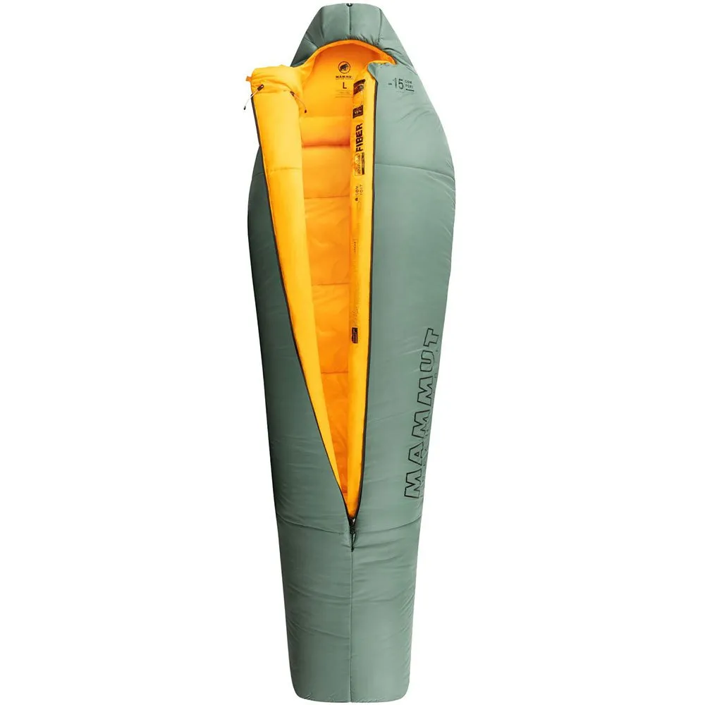 Mammut Comfort Fiber -15ºc Schlafsack, Deep cypress, Central Zipper Mammut Comfort Fiber -15ºc Schlafsack, Deep cypress, Central Zipper