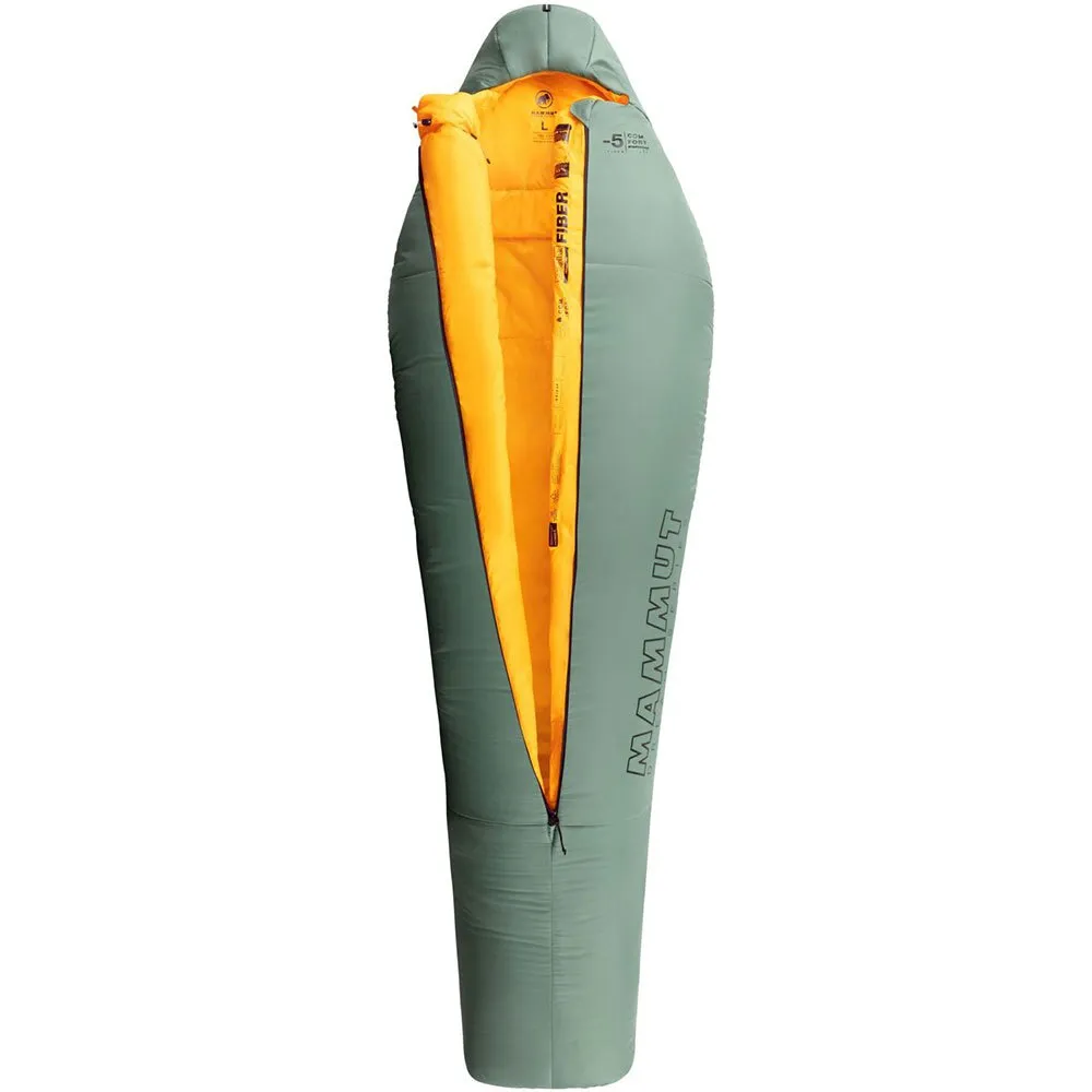 Mammut Comfort Fiber -1ºc Schlafsack, Deep cypress, Central Zipper Mammut Comfort Fiber -1ºc Schlafsack, Deep cypress, Central Zipper