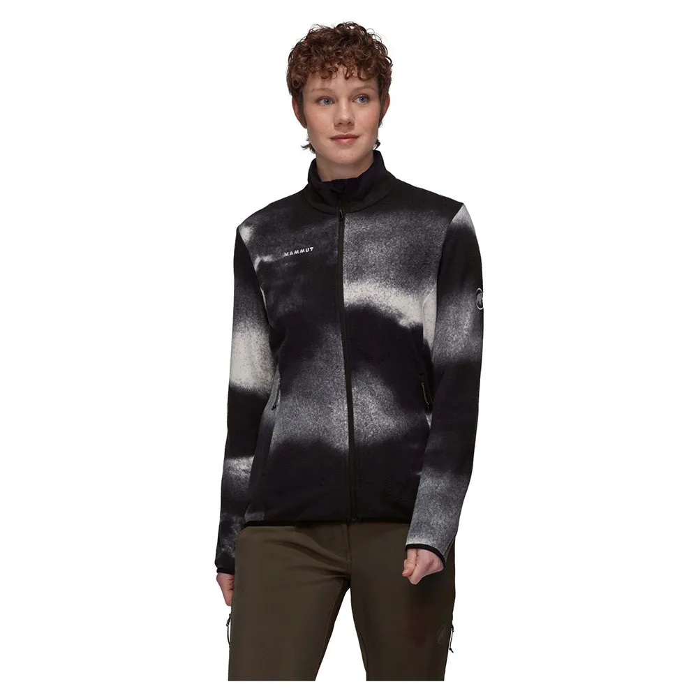 Mammut Innominata Light Grain Fleece Mit Durchgehendem Reißverschluss, Black / white