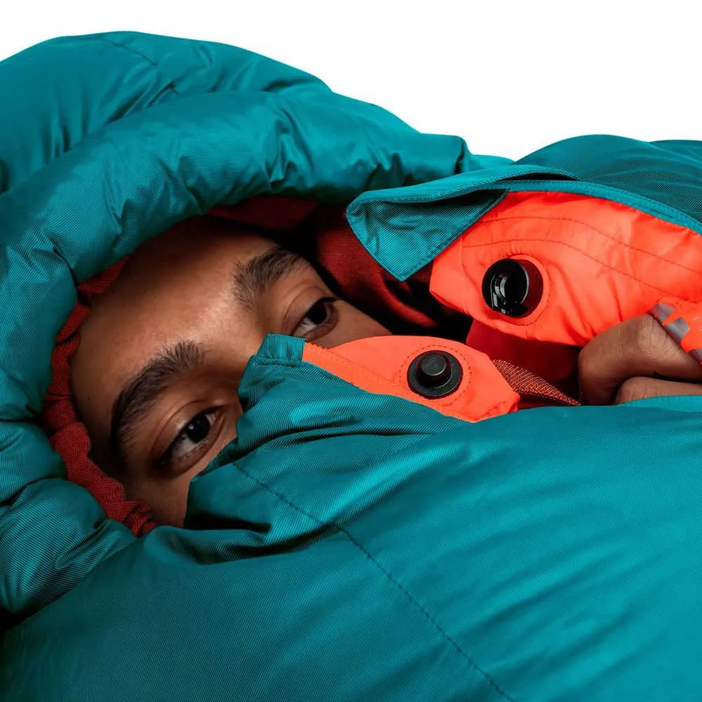 Mammut Perform Down -10ºc Schlafsack, Petrol, Central Zipper