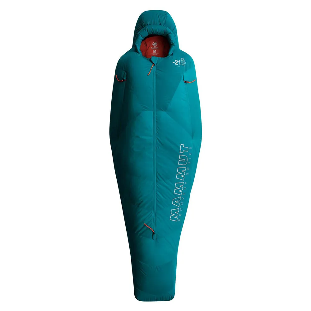Mammut Protect Down-21c Schlafsack Für Frauen, Petrol, Central Zipper Mammut Protect Down-21c Schlafsack Für Frauen, Petrol, Central Zipper