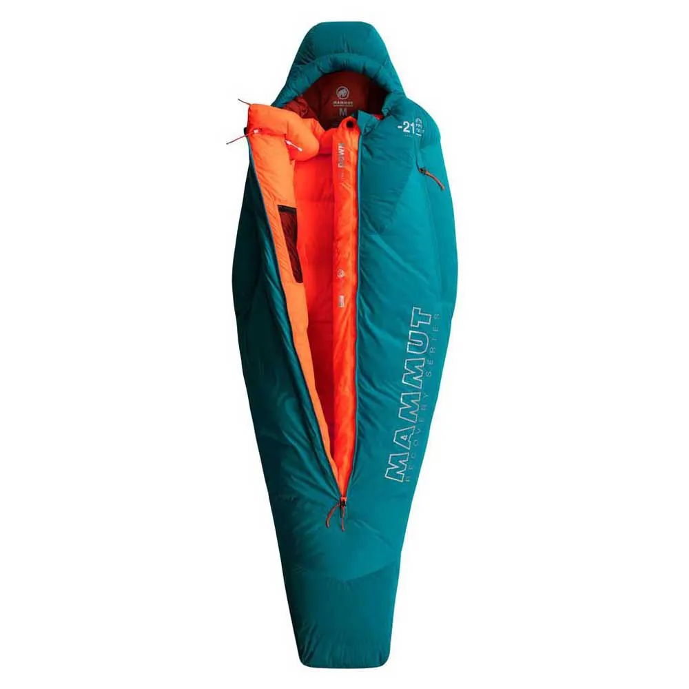 Mammut Protect Down -21ºc Schlafsack, Petrol, Central Zipper Mammut Protect Down -21ºc Schlafsack, Petrol, Central Zipper