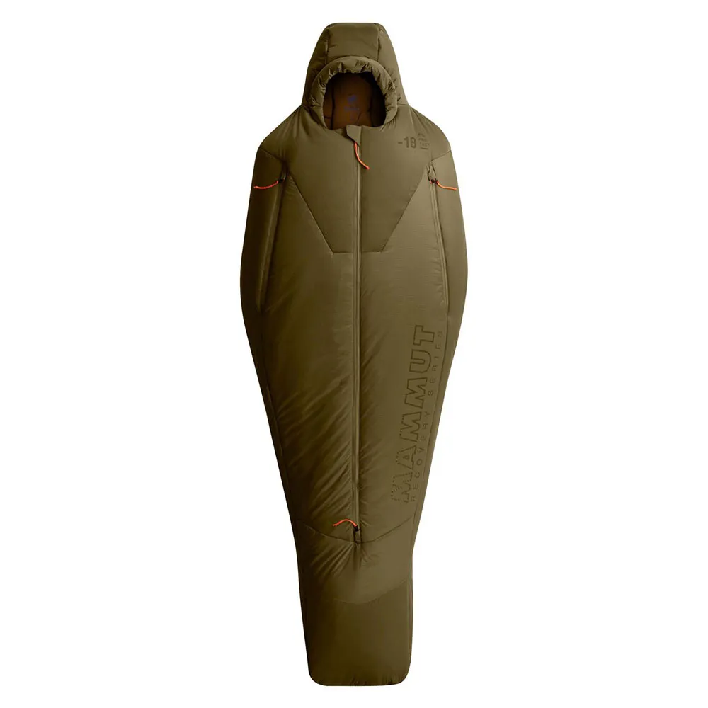 Mammut Protect Fiber-18c Schlafsack, Olive, Central Zipper Mammut Protect Fiber-18c Schlafsack, Olive, Central Zipper