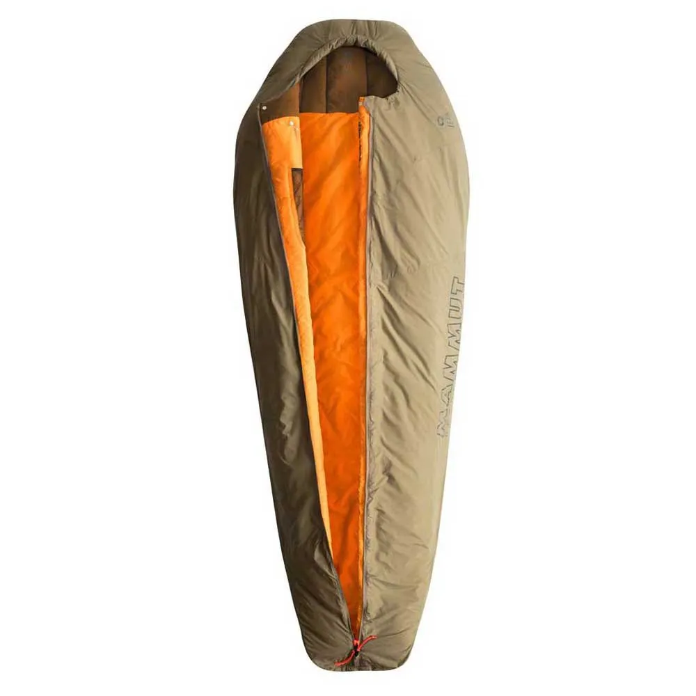 Mammut Relax Fiber 0ºc Schlafsack, Olive, Central Zipper Mammut Relax Fiber 0ºc Schlafsack, Olive, Central Zipper