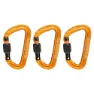 Mammut Sender Screwgate Karabinerhaken 3 Einheiten, Screw gate gold, One Size