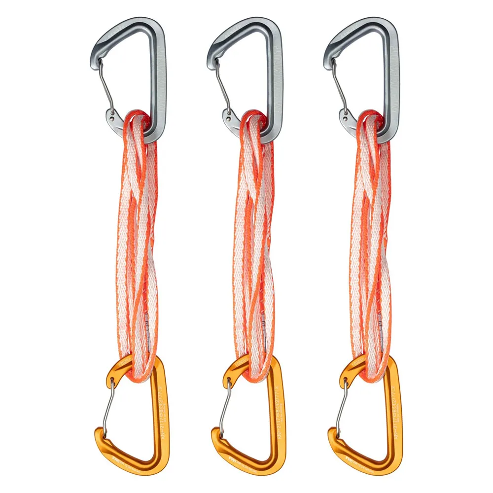 Mammut Sender Wire Expressschlinge 3 Einheiten, Wire gate / wire gate light grey / gold, One Size Mammut Sender Wire Expressschlinge 3 Einheiten, Wire gate / wire gate light grey / gold, One Size