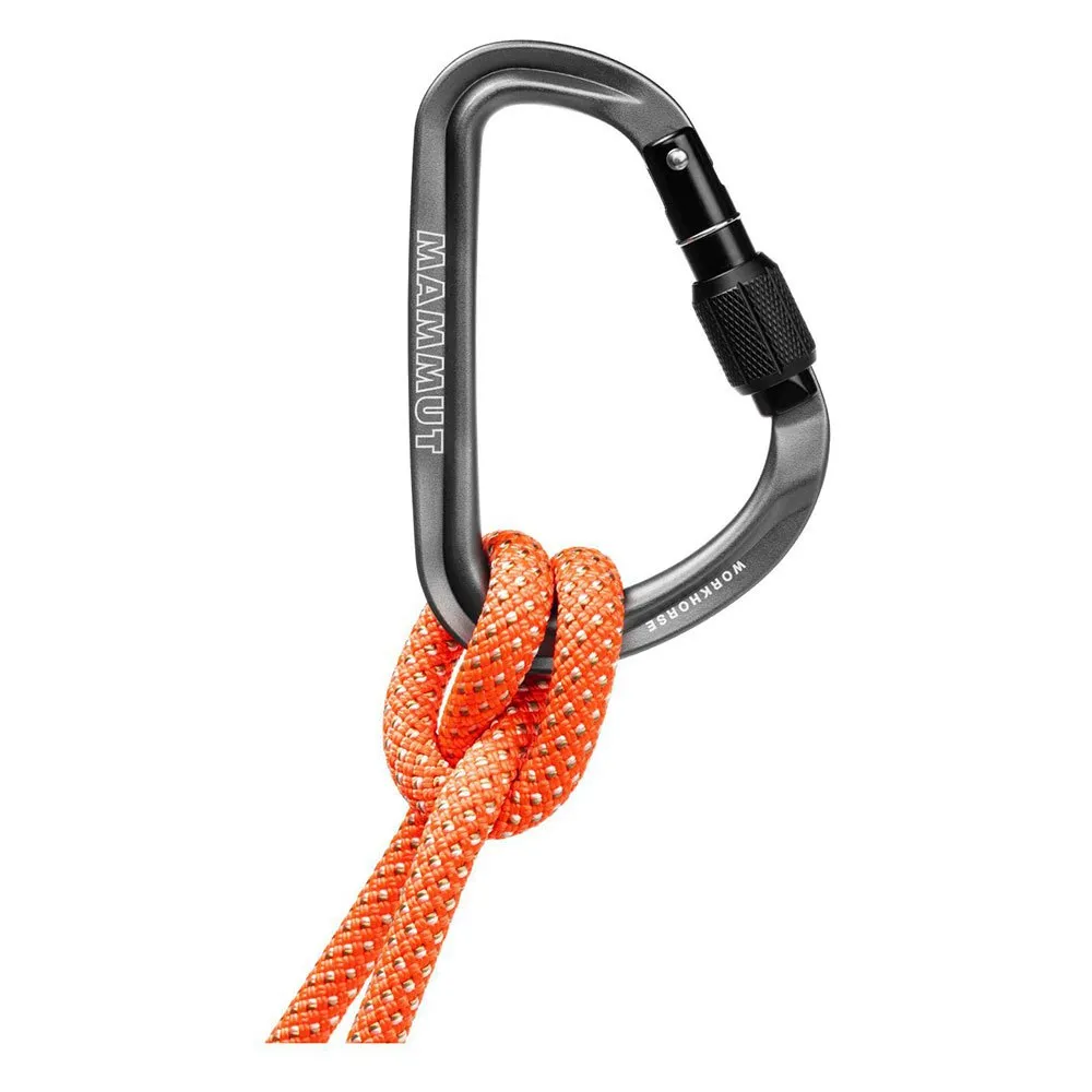 Mammut Workhorse Hms Screwgate Karabinerhaken, Grey, One Size Mammut Workhorse Hms Screwgate Karabinerhaken, Grey, One Size