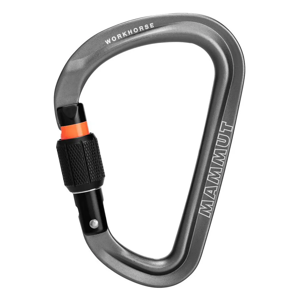 Mammut Workhorse Hms Screwgate Karabinerhaken, Grey, One Size Mammut Workhorse Hms Screwgate Karabinerhaken, Grey, One Size