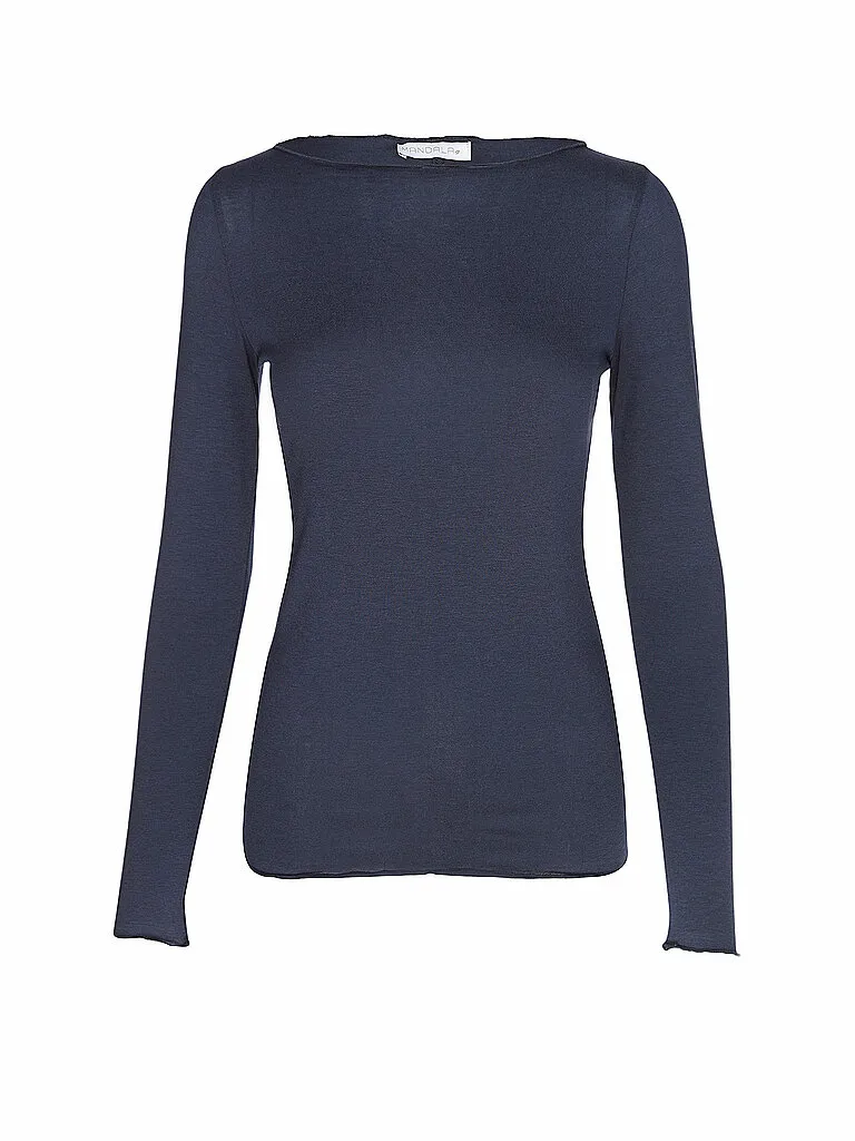 MANDALA Damen Yoga Shirt Basic, Dunkelblau MANDALA Damen Yoga Shirt Basic, Dunkelblau