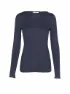 MANDALA Damen Yoga Shirt Basic, Dunkelblau