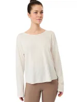 MANDALA Damen Yogashirt Open Back