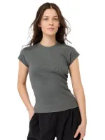 MANDALA Damen Yogashirt Slim Fit Ribbed