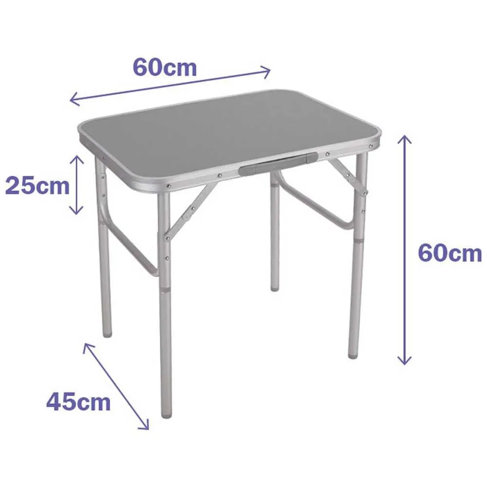 Marbueno Summer 10012 D25 60x45x25/60 Cm Höhenverstellbarer Klappcampingtisch, Assorted, 60 x 45 x 25/60cm Marbueno Summer 10012 D25 60x45x25/60 Cm Höhenverstellbarer Klappcampingtisch, Assorted, 60 x 45 x 25/60cm
