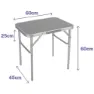 Marbueno Summer 10012 D25 60x45x25/60 Cm Höhenverstellbarer Klappcampingtisch, Assorted, 60 x 45 x 25/60cm