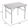 Marbueno Summer 10013 D25 75x55x25/60 Cm Höhenverstellbarer Klappcampingtisch, Assorted, 75 x 55 x 25/60cm