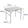 Marbueno Summer 10013 D25 75x55x25/60 Cm Höhenverstellbarer Klappcampingtisch, Assorted, 75 x 55 x 25/60cm