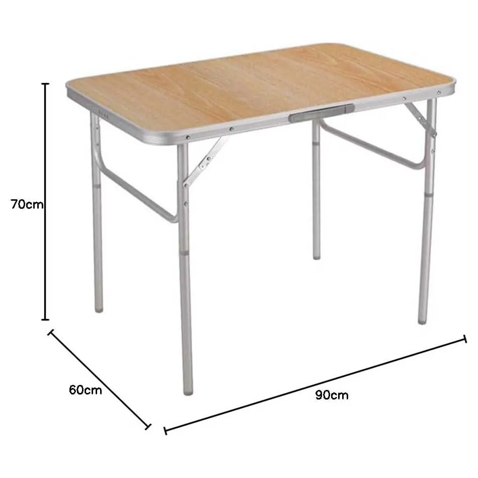 Marbueno Summer 10014 D25 90x60x39/70 Cm Höhenverstellbarer Klappcampingtisch unisex, Assorted, 90 x 60 x 39/70cm