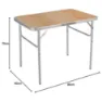 Marbueno Summer 10014 D25 90x60x39/70 Cm Höhenverstellbarer Klappcampingtisch unisex, Assorted, 90 x 60 x 39/70cm