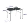 Marbueno Summer 10031 D25 90x60x39/70 Cm Höhenverstellbarer Klappcampingtisch, Assorted, 90 x 60 x 39/70cm