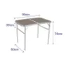 Marbueno Summer 10031 D25 90x60x39/70 Cm Höhenverstellbarer Klappcampingtisch, Assorted, 90 x 60 x 39/70cm