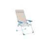 Marbueno Summer 10175 69x58x109 Cm Aluminium Mehrfach Verstellbarer Klappstuhl, Beige / blue, 69 x 58 x 109cm